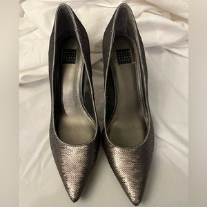 Gray Sequin White House Black Market Heels
